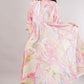 Pastel Marbled Cotton Dress– Swirling Elegance in Pink, Blue & Yellow