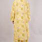 Yellow Floral Print Co-Ord Set for Women | Shirt Top & Wide Leg Pants