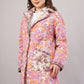 Reversible Floral Quilted Cotton Jacket – Vibrant Blooms with Contrast Pocket & Collar