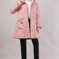Reversible Floral Quilted Cotton Jacket – Vibrant Blooms with Contrast Pocket & Collar