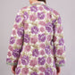 Purple & Pink Floral Quilted Reversible Jacket - Cotton Hand-Stitched Block Print Coat