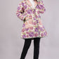 Purple & Pink Floral Quilted Reversible Jacket - Cotton Hand-Stitched Block Print Coat