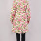 Reversible Quilted Cotton Robe – Pink Floral & Green Botanical Belted Loungewear