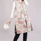 Reversible Quilted Cotton Vest – Floral & Checkered Sleeveless Jacket with Pockets
