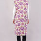 Reversible Quilted Cotton Vest – Purple Floral & Pink Diamond Sleeveless Jacket with Pockets