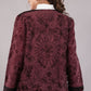 Suzani Velvet Jacket – Maroon Floral Embroidery Handcrafted Winter Coat
