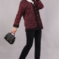 Suzani Velvet Jacket – Maroon Floral Embroidery Handcrafted Winter Coat