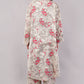 Beige Floral Print Co-Ord Set for Women | Shirt Tunic & Wide Leg Pants