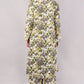 Women Botanical Floral Co-ord Set - 2-Piece Longline Button-Down Tunic & Wide Leg Trousers