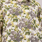 Women Botanical Floral Co-ord Set - 2-Piece Longline Button-Down Tunic & Wide Leg Trousers