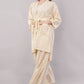 Yellow Floral Ditsy Print 2-Piece Co-ord Set with Kimono Shrug and Palazzo Pants