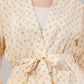 Yellow Floral Ditsy Print 2-Piece Co-ord Set with Kimono Shrug and Palazzo Pants