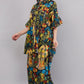 Frida’s Kahlo Tropical Print Co-ord Set - Oversized Shirt & Wide-Leg Pants