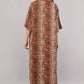 Women's Leopard Print Brown Co-ord Set | Longline Button-Down Shirt & Wide-Leg Pants