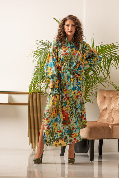 Frido Kaftan Dress White